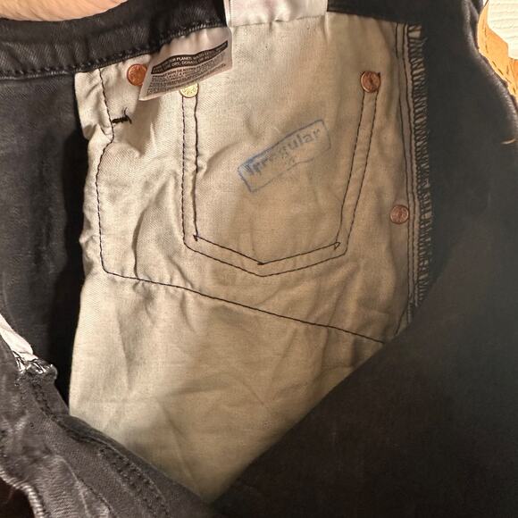 levi’s 501 rigid black jeans w38 l30 made in egypt blank red tab rare unworn - Picture 7 of 16